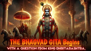 Bhagavad Gita Chapter 1 Explained  Setting the Scene Kurukshetra Battlefield Verses 1–11 [upl. by Bunch]