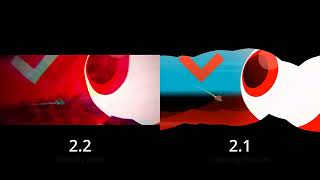 iSpyWithMyLittleEye Comparison side by side 21 amp 22 Geometry Dash [upl. by Thagard]