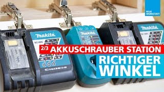 23 Akkuschrauber Halter selber bauen  alle Typen geeignet  Akkus Ladegeräte Akkutacker [upl. by Acinorrev]