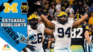 Big Ten Championship Michigan vs Iowa  EXTENDED HIGHLIGHTS  1232023  NBC Sports [upl. by Oraneg686]