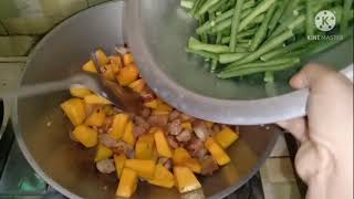 Adobong Kalabasa at Sitaw with Pork Simple Recipe [upl. by Terri]