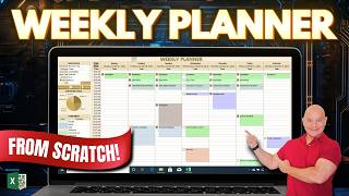 This Weekly Planner Uses The New Excel Checkbox Feature  Free Download [upl. by Acinod]