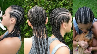 Como Hacer Trenzas Africanas Paso a Paso│Belleza sin Limites♥│Trenzas de Moda [upl. by Cresa]