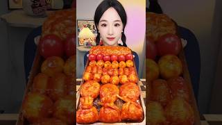 Spicy food Mukbang died mukbang eating food eatingsounds asmr eatingshow [upl. by Holzman]