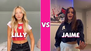 Lilly Ketchman Vs Jaime Adler TikTok Dances Compilation [upl. by Tecil982]