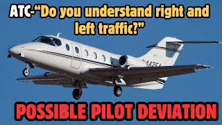 Private Jet pilot Drives ATC Crazy  Left WING IMPACTED the ground on landing [upl. by Dachy]