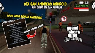 TUTORIAL LENGKAP PASANG CHEAT INDONESIA GTA SA 100 ALL ANDROID  GTA SAN ANDREAS [upl. by Cassell]