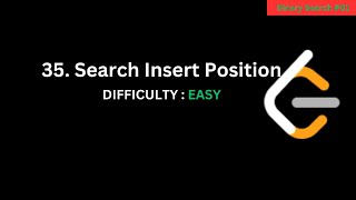 Search Insert Position  LeetCode 35  Tamil [upl. by Solim]