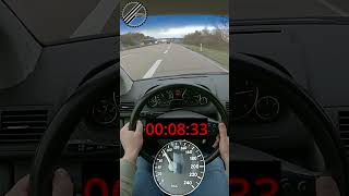 MercedesBenz A170 169 116 PS 0100 kmh Acceleration Test on German Autobahn [upl. by Chernow]