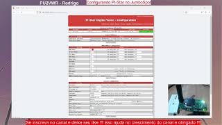Video 2 JumboSpot MMDVM Configuração Básica do PiStar 416 Dashboard 20221114 mmdvm dmr [upl. by Eitsud]