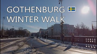 Gothenburg Winter Walk Sweden different parts of the City göteborg gothenburg 4k [upl. by Katine313]