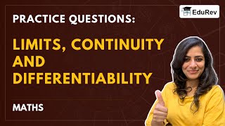 Practice Questions Limit Continuity and Differentiability  Mathematics For JEE [upl. by Rothenberg]