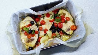 PESCE SPADA AL FORNO Morbido e succoso RICETTA VELOCE RICETTE DI GABRI [upl. by Asertal]