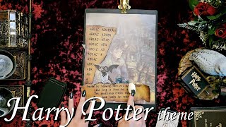 ASMR Aesthetic journaling Harry Potter theme🚪harrypotter 4privetdrive goblin artjournal [upl. by Alvie]