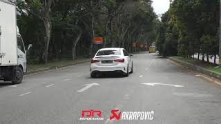 MERCEDES AMG A35 SEDAN V177 AKRAPOVIC EXHAUST  FLY BY SOUND [upl. by Prakash320]