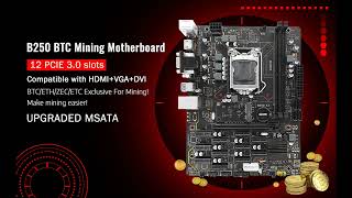 MACHINIST B250 BTC Mining Motherboard [upl. by Llegna]