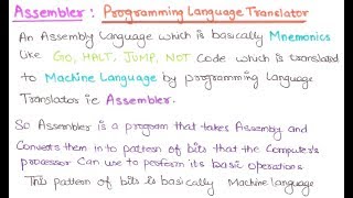 04 What Is Assembler In Programming Language In HINDI  Assembly Language  Assembler In Hindi [upl. by Serdna]