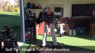 Golf Tip  Hinge amp Turn Your Shoulders [upl. by Cheung]