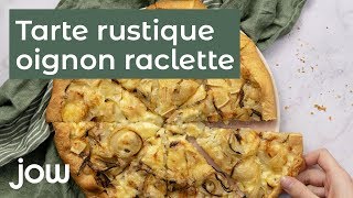 Tarte rustique oignons amp raclette [upl. by Sheelah]