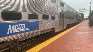 Metra 422 Inbound Departing At Fox Lake IL August 30 2024 [upl. by Marwin72]