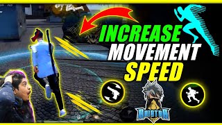 🔥How To Increase Movement Speed In Free Fire  Like raistar  Movement Speed Trick Free Fire 😈 [upl. by Hervey]