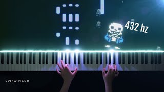 Undertale OST  Fallen Down Piano 432hz  sheet music [upl. by Julis]