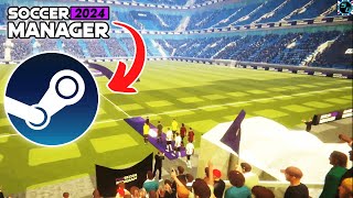 OFFICIAL SOCCER MANAGER 2024 ON PC STEAM [upl. by Marder]