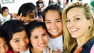 Model Petra Nemcova rebuilds schools [upl. by Adabelle185]