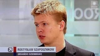 Rostyslav Shaposhnikov on Polsat TV about quotBerkutquot crimes on the Maidan  110114 [upl. by Aitra]