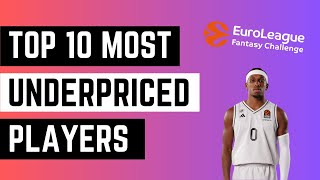 Euroleague Fantasy  Most Underrated Players [upl. by Aynosal864]