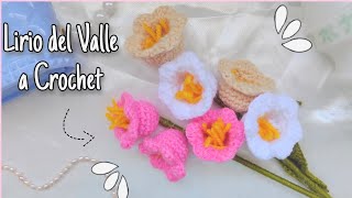 LIRIO DEL VALLE A CROCHET💐  TENDENCIA DE PINTEREST [upl. by Gery]