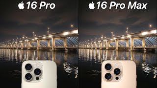 iPhone 16 Pro VS iPhone 16 Pro Max Camera Test Comparison [upl. by Lenore]