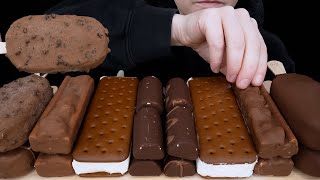 ASMR Chocolate Ice Cream HaagenDazs Cookie Magnum Snickers Twix Dove Dark amp King Sandwich [upl. by Harrod506]