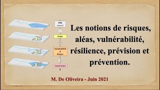 Les notions de risques aléas vulnérabilité résilience prévision et prévention [upl. by Cordell]