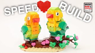 LEGO 40522  Valentine Lovebirds  Speed build [upl. by Noffihc515]