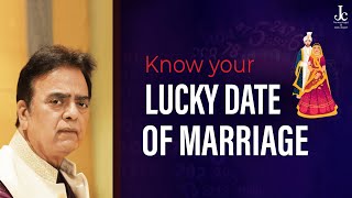 Know your Lucky Date of Marriage by Date of Birth  Auspicious Wedding Date by Numerology [upl. by Ajit]