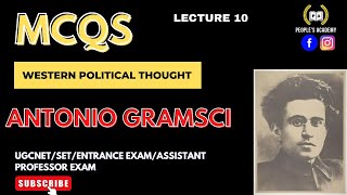 MCQS on ANTONIO GRAMSCI  Western Political Thought  Shahid [upl. by Wilhelmine]