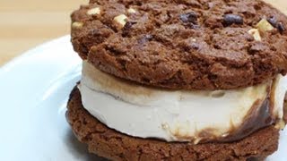 How To Make Cookie Ice Cream Sandwiches [upl. by Schacker]