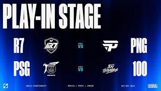 Worlds 2024  PLAYIN STAGE DAY 5  R7 vs PNG  PSG vs 100 [upl. by Corvin732]