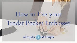 How to Use your Trodat Pocket Embosser [upl. by Navac240]