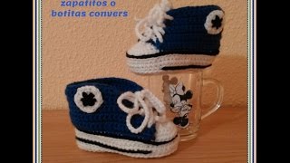 DIY Como tejer paso a paso zapatitos zapatillas patucos o escarpines para bebe a crochet 2 [upl. by Clotilde]