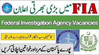 FIA Latest Jobs 2024 Federal investigation Agency 2024 Latest Govt Jobs 2024 Apply Online [upl. by Michell]