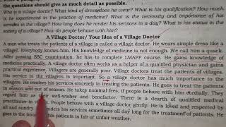 A village doctor paragraph paragraph villagedoctor english [upl. by Inalej]