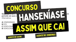 QUESTÕES ATUALIZADAS DE HANSENÍASE  CONCURSO ACS ACE  QUESTÕES DE CONCURSO ACS [upl. by Letnahc]