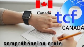 TCF CANADA  exemple 04 entraînement compréhension orale [upl. by Lybis11]