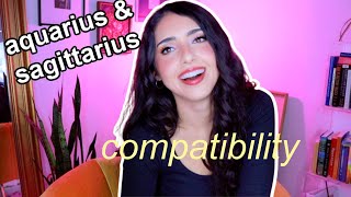 Aquarius and Sagittarius Compatibility soulmates best friends Puro Astrology [upl. by Niuqaoj]