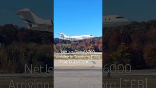 NetJets Global 6000 Arriving in Teterboro TEB from Dublin DUB 🛬 SUBSCRIBE for more [upl. by Etienne69]