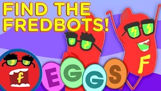 Find The Fredbots  Kinder Surprise Eggs [upl. by Einomrah]