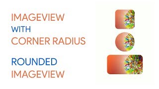 Image View With Corner Radius in Android Studio  Rounded image in Android Studio [upl. by Gussi301]