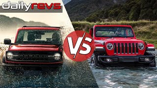 Exclusive Ford Bronco 2Door vs Jeep Wrangler 2Door  Compared [upl. by Nimajaneb]